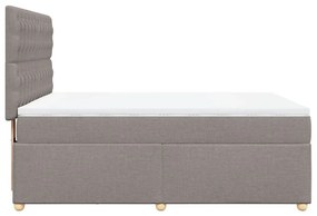 ΚΡΕΒΑΤΙ BOXSPRING ΜΕ ΣΤΡΩΜΑ TAUPE 140X200 ΕΚ. ΥΦΑΣΜΑΤΙΝΟ 3291314