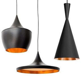 Φωτιστικά Οροφής Σετ 3τμχ Shanghai Black 01025 GloboStar Metal
