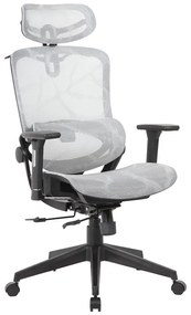 Καρέκλα γραφείου διευθυντή Konilo pakoworld mesh γκρι 82.5x63.5x114εκ Model: 076-000017