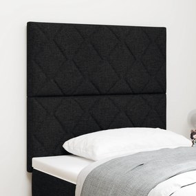 vidaXL Υφασμάτινο Κεφαλάρι Geometric με κεφαλάρι Μαύρο 90 cm ύφασμα