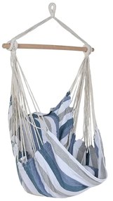 Αιώρα DKD Home Decor Ρίγες Μπλε Λευκό (100 x 60 x 135 cm)