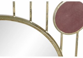 Τοίχο καθρέφτη DKD Home Decor Πράσινο Γκρι Ροζ Χρυσό Κύκλους Sixties 100 x 2 x 100 cm (100 Μονάδες)