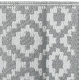 vidaXL Χαλί εξωτερικού χώρου ARAKIL γκρι 80x250 cm PP
