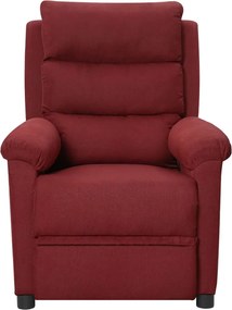 vidaXL Πολυθρόνα Ανακλινόμενη Ηλεκτρική Μπορντό Υφασμάτινη