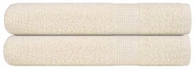 Sauna Towels 2 pcs Cream 80x200 cm 360 gsm 100% Cotton - Κρεμ