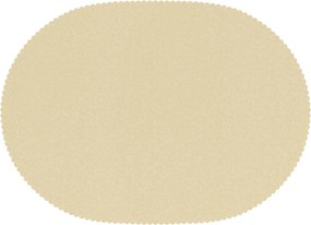 vidaXL Ύφασμα Τραπέζης 5 τμχ. Λευκό κρεμ 130 x 220 εκ Ωοειδής
