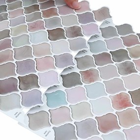 vidaXL Tile Λαμπτήρα 20 τεμ. Μπεζ 27 x 27 εκ. Πολυουρεθάνη και PET