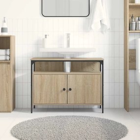vidaXL Ντουλάπα Νιπτήρα Mπάνιου Καφέ 80 x 30 x 60 cm