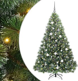 vidaXL Τεχνητό Χριστουγεννιάτικο Δέντρο Πράσινο 180 cm ΠΕ και PVC