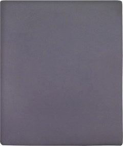 vidaXL Σεντόνια με Λάστιχο 2 τεμ. Ανθρακί 90 x200 εκ. Βαμβακερό Ζέρσεϊ