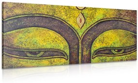 Εικόνα μάτια του Βούδα βαμμένα με ακρυλικό χρώμα - 120x60