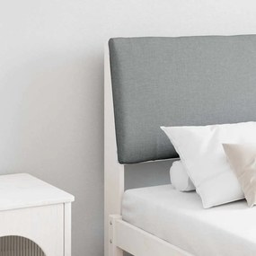 vidaXL Ταπετσαρισμένο κεφαλάρι Ανοιχτό γκρι 180 cm