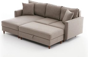 Corner Sofa Eva Left - Cream Cream