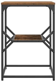 vidaXL Τραπεζάκι Πλευράς Παλαιό ξύλο 41 x 40 x 60 εκ.