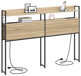 vidaXL Κεφαλάρι Αποθήκης με ράφι Sonoma Δρυς 140 cm Επεξεργασμένο ξύλο