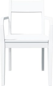 vidaXL Καρέκλες τραπεζαρίας 2 τεμάχια Λευκό μασίφ ξύλο καουτσούκ