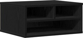 vidaXL Σταντ Εκτυπωτή Μαύρη Οξυά 49 x 40 x 22.5 εκ Επεξεργασμένο ξύλο