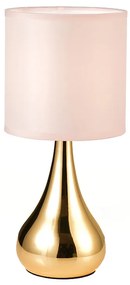 Πορτατίφ Αφής Με Dimmer Aca Bellatris KS1178T1PG Brass/Pink