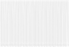 vidaXL Κουρτίνα Δαντέλας με κουρτίνες Λευκό 200 x 600 cm Πολυεστέρας