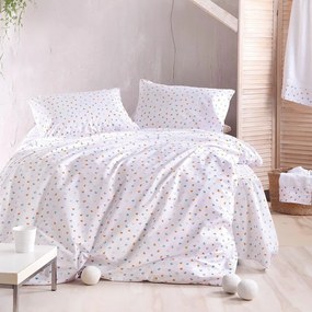 Σεντόνια Tiny Heart (Σετ 4τμχ) White Ρυθμός King Size 270x290cm 100% Cotton