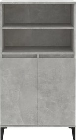 vidaXL Ντουλάπι Γκρι σκυροδέματος 60x36x110 εκ. από Επεξεργασμένο Ξύλο