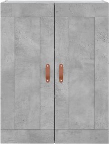 vidaXL Ντουλάπι Επιτοίχιο Γκρι Σκυροδεμ. 69,5x34x90 εκ. Επεξεργ. Ξύλο