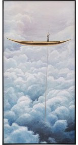 Πίνακας Cloud Boat 60x3,5x120 εκ. - Μπλε