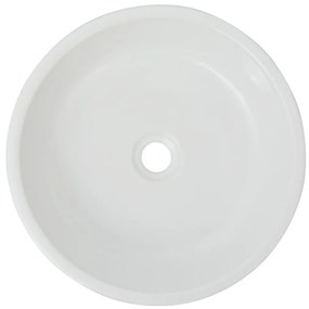 Νιπτήρας Στρογγυλός Λευκός 42 x 12 εκ. Κεραμικός - Λευκό