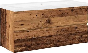 vidaXL Ντουλάπι με Ενσωματωμένο Νιπτήρα Παλιό Ξύλο