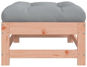 vidaXL Υποπόδια Κήπου με Μαξιλάρια 2 τεμ. από Μασίφ Ξύλο Ψευδοτσούγκας