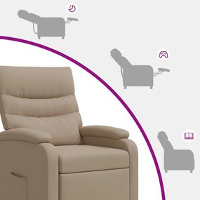 vidaXL Αναπαυτική Καρέκλα Καπουτσίνο Τεχνητό Δέρμα
