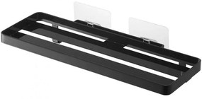 Βάση Οργάνωσης Μπάνιου Επιτοίχια YMZK5398 11,5x30x4,7cm Black Yamazaki Ατσάλι,Σιλικόνη