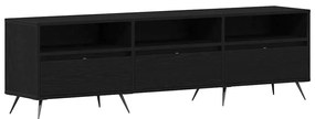 vidaXL Ντουλάπι TV Μαύρη δρυς 150 x 30 x 44.5 εκ. Επεξεργασμένο ξύλο