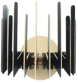 Φωτιστικό Τοίχου - Απλίκα 390FLH2111 24x19x22cm E27 40W Black Opviq