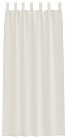 vidaXL Κουρτίνες με κουρτίνες 2 pcs Κρεμ 140x175cm Πολυεστέρας