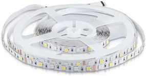 V-TAC Ταινία LED SMD 12V 8W 357lm/m 60LEDs/m 120° IP20 RGB+Ψυχρό Λευκό 212159 (5 μέτρα)