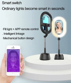 Qiaoyang LED Ring Light με Βάση QA-T678 – 360° Fill Light