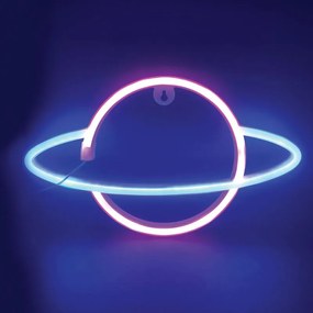 Διακοσμητικό Φωτιστικό Τοίχου LED Aca Planet X041087319 Blue/Pink