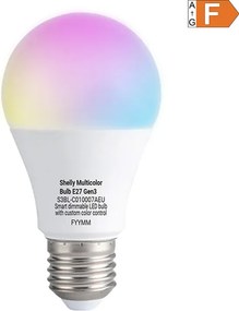 SHELLY Πολύχρωμος λαμπτήρας LED Gen3 E27