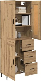 vidaXL Highboard 2 τμχ. Artisan Oak 69,5 x 34 x 180 εκ.