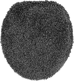 vidaXL Σετ Μάτ Μπάνιου Αντιολισθητικό 3 pcs Σκούρο γκρι PP