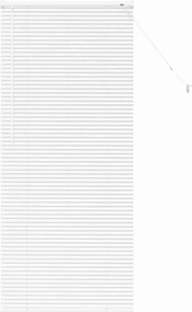vidaXL Βενετσιάνικες Ρόδες Λευκό 175 x 80 εκ Αλουμίνιο