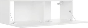 vidaXL Έπιπλο Τηλεόρασης Λευκό 100 x 30 x 30 εκ. από Επεξ. Ξύλο