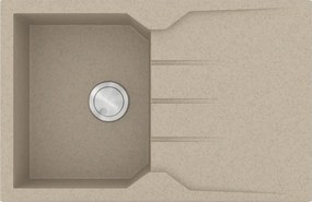 Sanitec Ultra Granite 807 (79x50) - Γρανιτένιος νεροχύτης - Sabbia