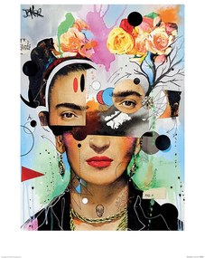 Εκτύπωση τέχνης Loui Jover - Kahlo Anaylitica