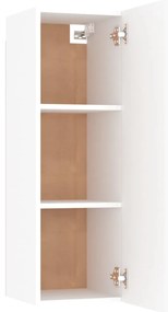 vidaXL Σετ Επίπλου Τηλεόρασης 8 Τεμαχίων Λευκό από Επεξεργασμένο Ξύλο