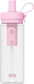 Φορητό παγούρι πλαστικό με καλαμάκι - 750ml - 413234 - Pink