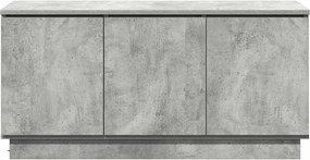 vidaXL Ντουλάπι TV 100 x 38 x 49 εκ. Σκυρόδεμα Γκρι Επεξεργασμένο Ξύλο