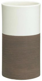 Ποτήρι Οδοντόβουρτσας Doppio 6,7x12,5cm Brown Sealskin Porcelain