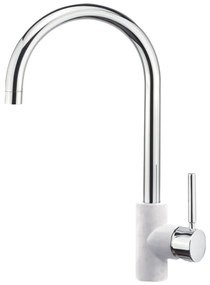 Sanitec Doppio Ψηλή Μπαταρία Κουζίνας Granite White